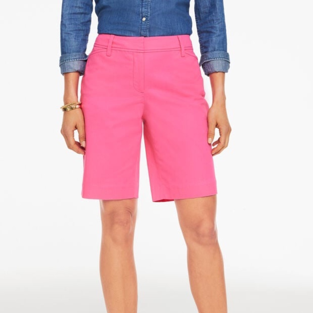 Talbots Size 14 Pink Perfect Short 9.5” Inseam